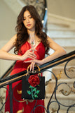 "A Fragile Flower" Collection - Rose Hand Bag in Yellow