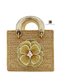 Crochet Blossom Bag in Sunset Gold