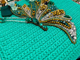Spring Butterfly Ballet Bamboo Bag in Teal - Made to order