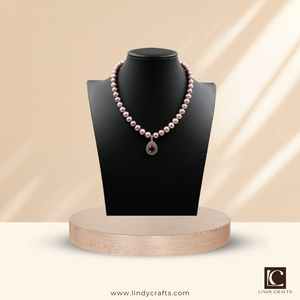 Enchanted Orchid Pearl Necklace