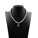 Enchanted Orchid Pearl Necklace