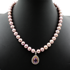 Enchanted Orchid Pearl Necklace