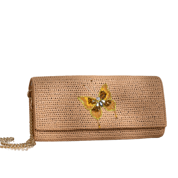 Elegant Butterfly Long Clutch