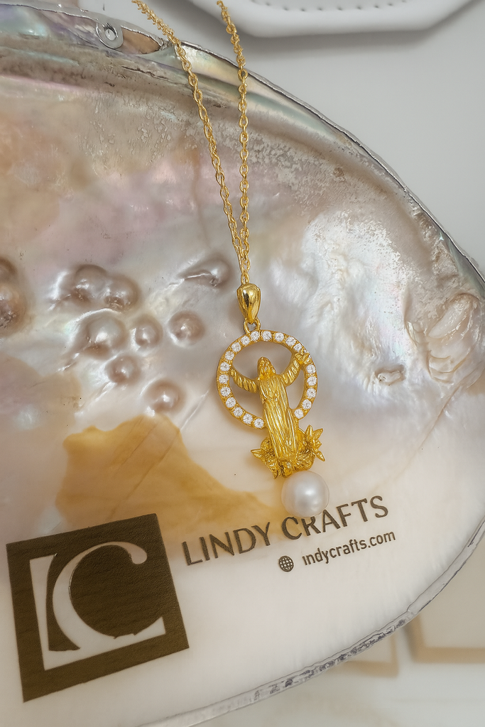 Our Lady of the Assumption Necklace – 18K Gold Plated