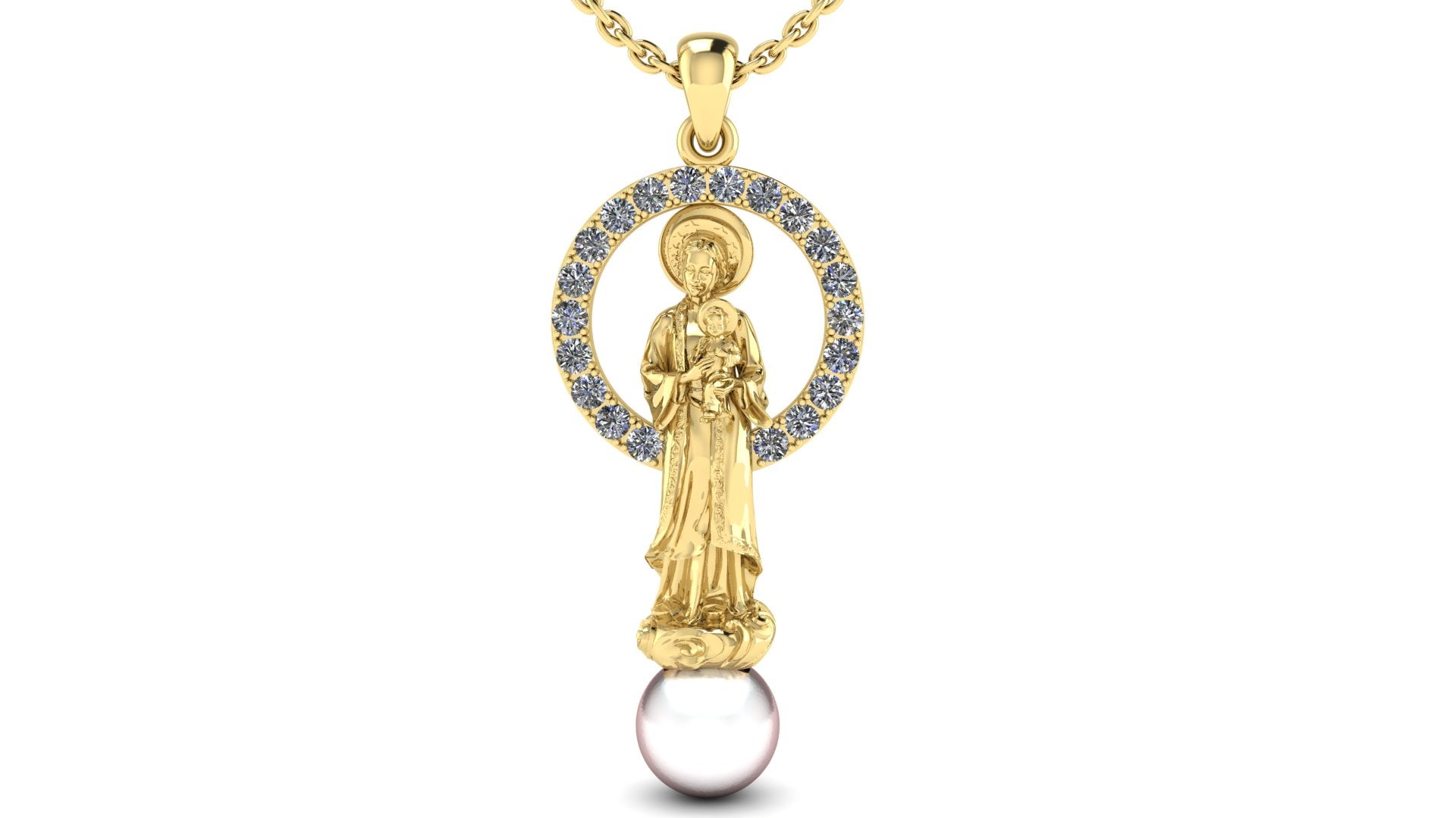 Our Lady of La Vang Necklace – 18K Gold Plated