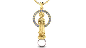 Our Lady of La Vang Necklace – 18K Gold Plated