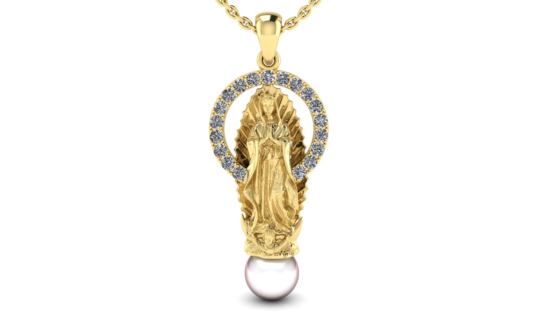 Our Lady of Guadalupe Necklace – 18K Gold Plated