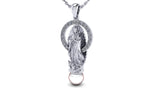 Our Lady of Guadalupe Necklace – Rhodium Plated Silver