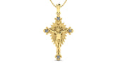Jesus Crucifix Cross Necklace – 18K Gold Plated