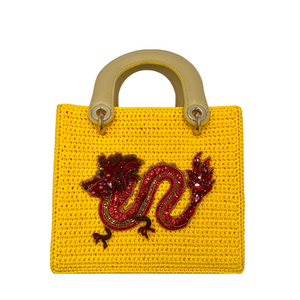 Dragonstone Square Bag in Yellow - Red