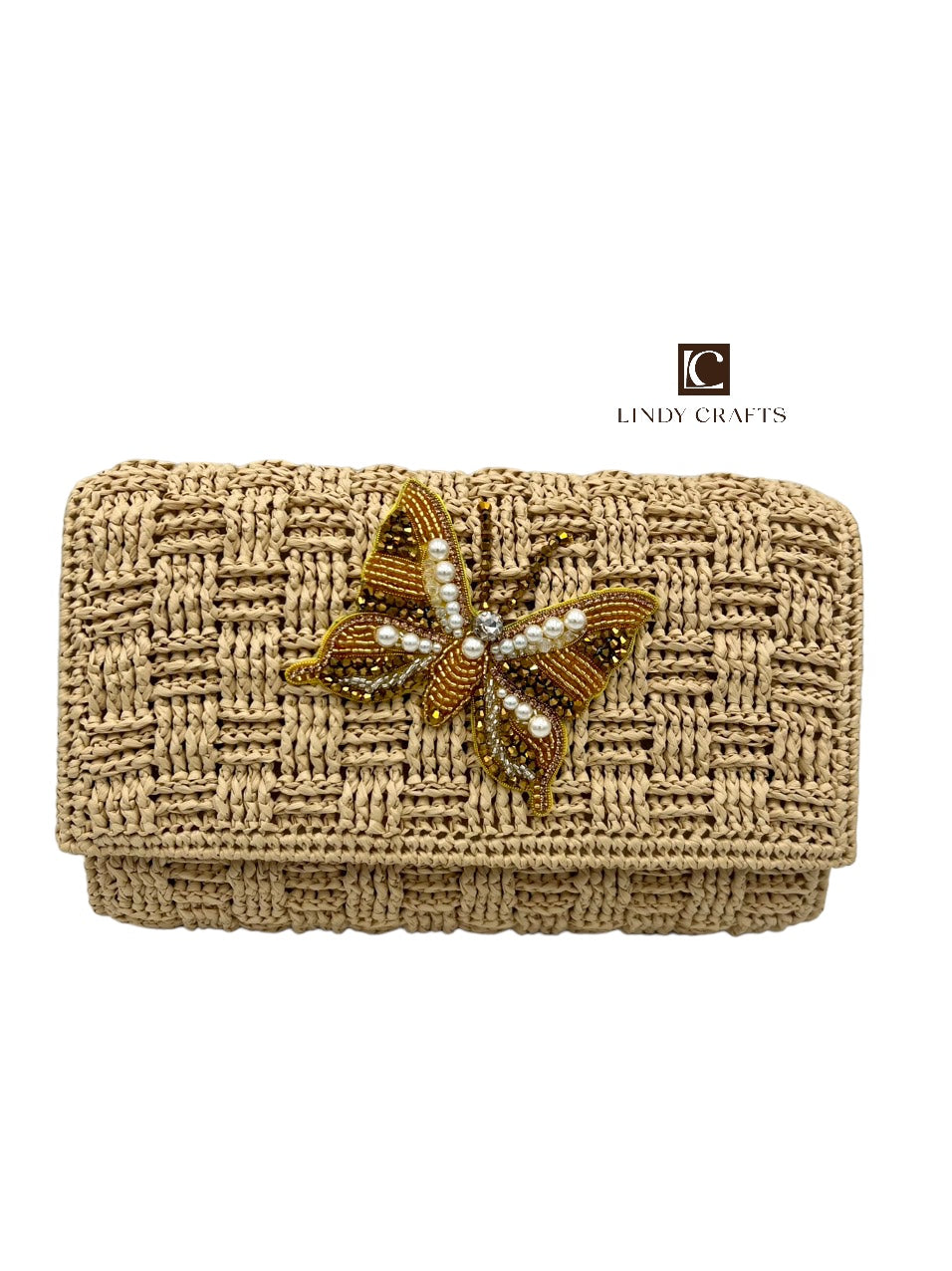 Golden Butterfly Clutch - Made to order
