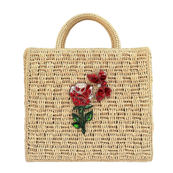 Fluttering Rose Tote