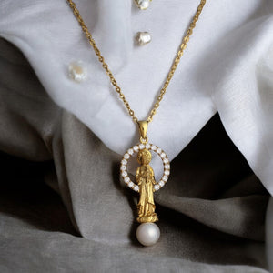 Our Lady of La Vang Necklace – 18K Gold Plated