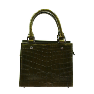 Lindy Croc Couture Elegancy Handbag in Elegant Blue