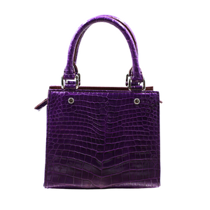 Lindy Croc Couture Elegancy Handbag in Elegant Blue