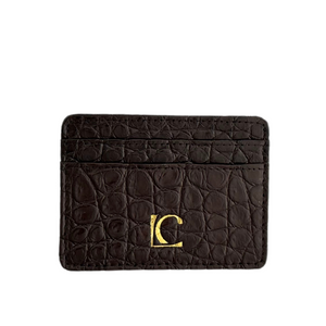 Lindy Croc Couture Exquisite Card Holder