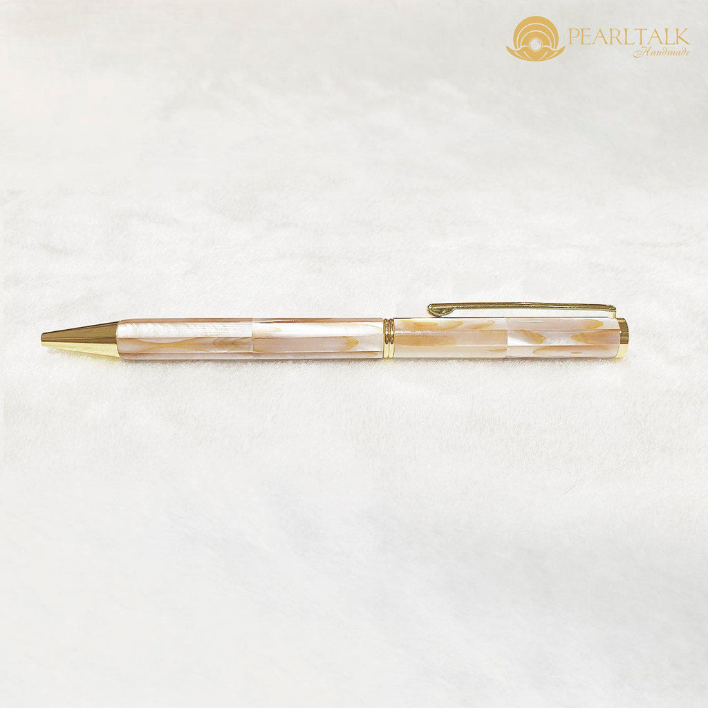 Handmade pearl ball-pen from Vietnam(pink/white/ gold/black)