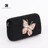 Pink Butterfly Clutch - Made to oder
