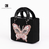 Freshwater pearl butterfly handbag - Made to order