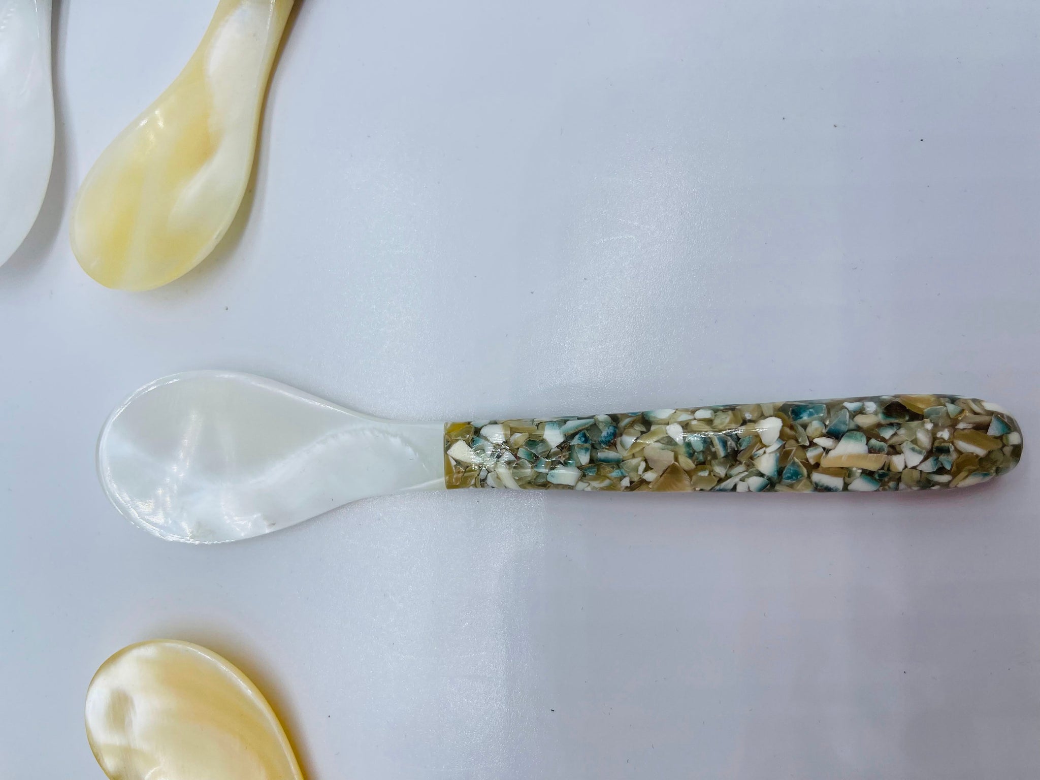 Handmade pearl fork and spoon