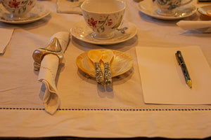 Handmade pearl fork and spoon