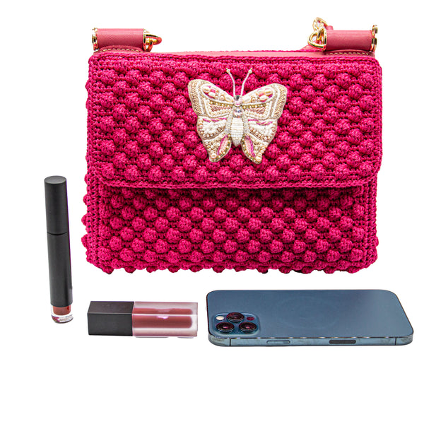 Pearl Butterfly Beaded - Made to order