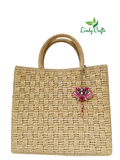 Customize Crochet Bag - Palm Leaf Natural Fiber Bag - MADE TO ORDER